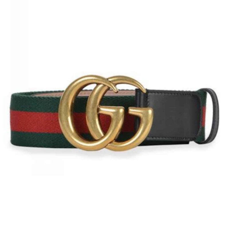 GUCCI GG BELT CUIR GREEN/RED LEATHER NE.RO ¨C B013