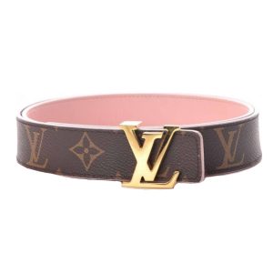 LOUIS VUITTON BELT LV INITIALES REVERSIBLE MONOGRAM ROSE POUDRE-B33