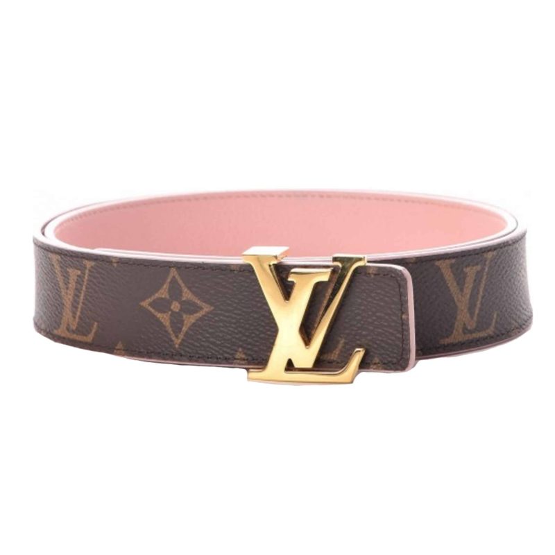 LOUIS VUITTON BELT LV INITIALES REVERSIBLE MONOGRAM ROSE POUDRE ¨C B33