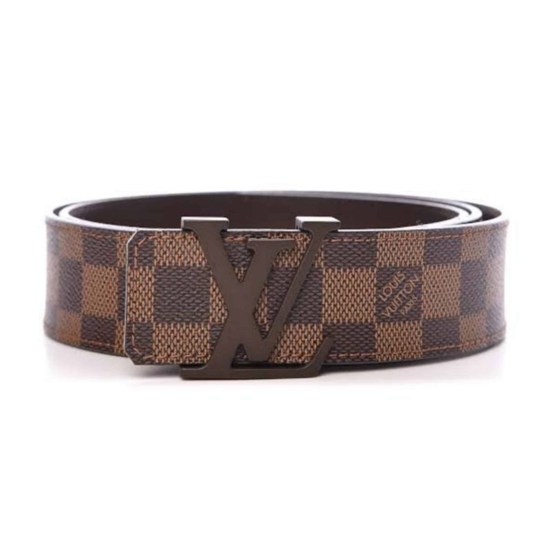 LOUIS VUITTON DAMIER EBENE LV INITIALES BELT ¨C B31