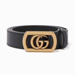 GUCCI BELT WITH FRAMED DOUBLE G BUCKLE ¨C B8
