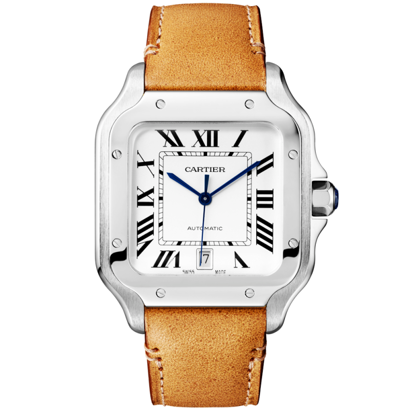 Santos de Cartier Large Steel Bracelet/Strap Watch - Image 2