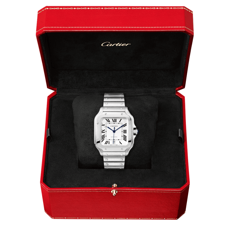 Santos de Cartier Large Steel Bracelet/Strap Watch - Image 3