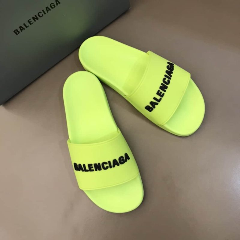 BALENCIAGA RUBBER LOGO POOL SLIDE SANDALS – BBS2 - Image 2