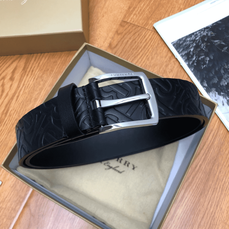 BURBERRY MONOGRAM LEATHER BELT - B22 - Image 2