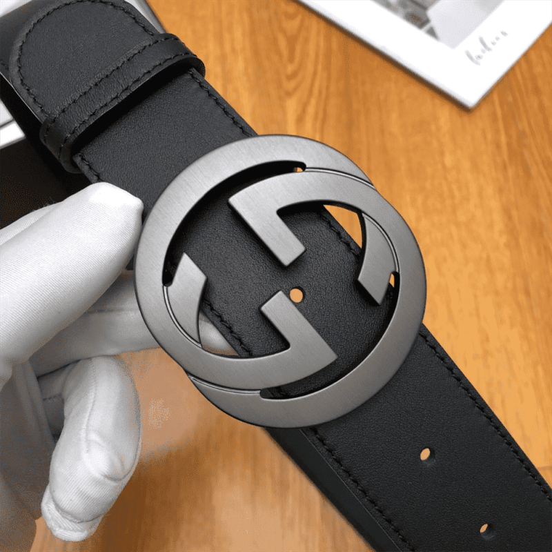 GUCCI INTERLOCKING-G LEATHER BELT ¨C B12 - Image 2