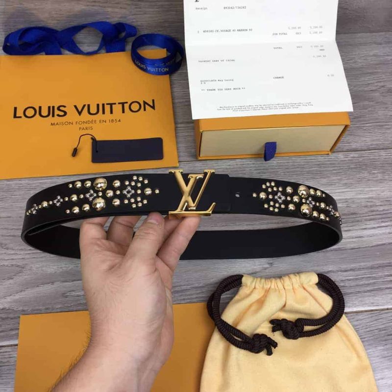 LOUIS VUITTON CALF LEATHER LV ICONIC 35MM BELT ¨C B122 - Image 2