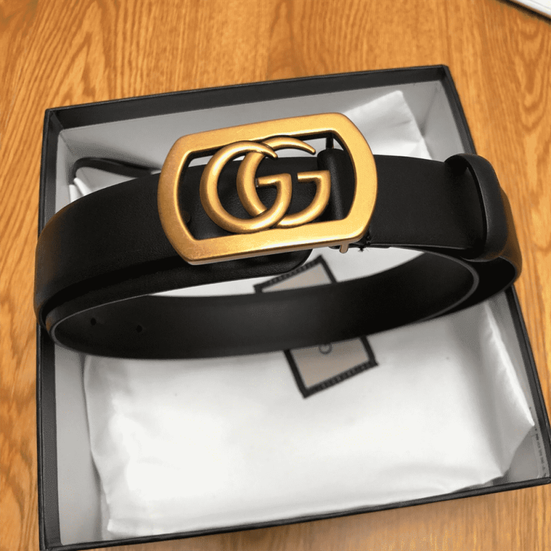 GUCCI BELT WITH FRAMED DOUBLE G BUCKLE ¨C B8 - Image 2