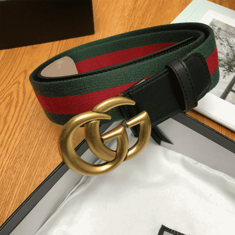 GUCCI GG BELT CUIR GREEN/RED LEATHER NE.RO ¨C B013 - Image 2