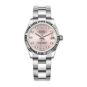 Rolex Datejust 36mm Pink Diamond Dial Steel Jubilee Watch 116234