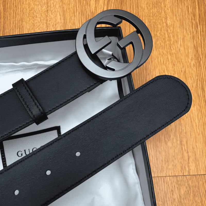 GUCCI INTERLOCKING-G LEATHER BELT ¨C B12 - Image 7