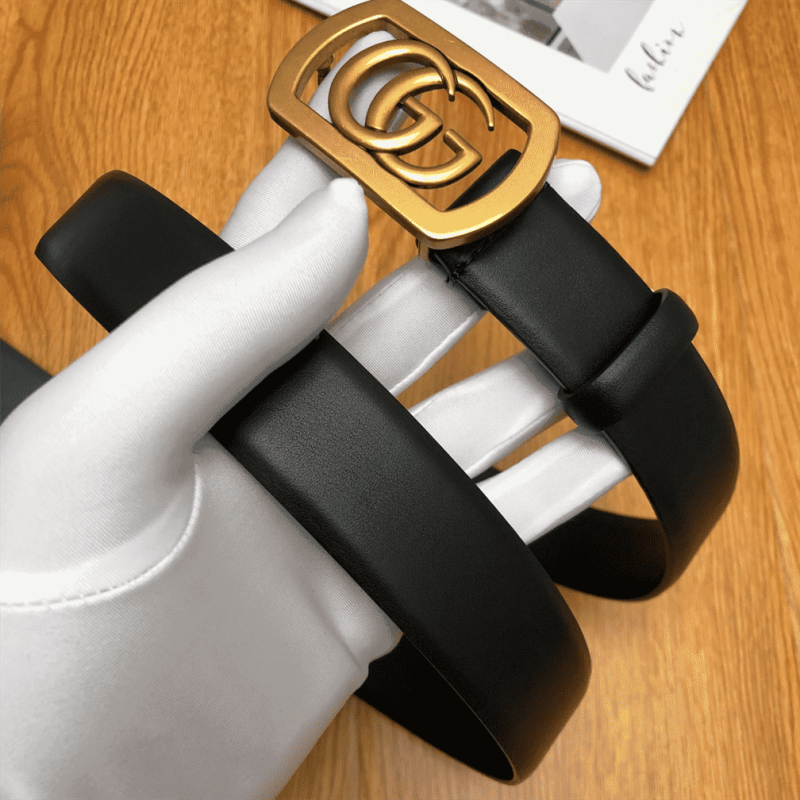 GUCCI BELT WITH FRAMED DOUBLE G BUCKLE ¨C B8 - Image 7