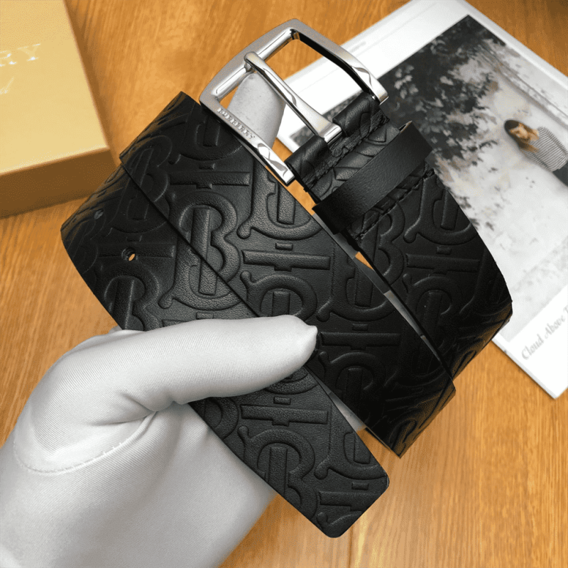 BURBERRY MONOGRAM LEATHER BELT - B22 - Image 8