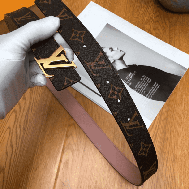 LOUIS VUITTON BELT LV INITIALES REVERSIBLE MONOGRAM ROSE POUDRE ¨C B33 - Image 3