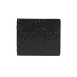 Gucci gg Embossed Wallet Black gg Embossed Leather Viscose Lining – WEG004