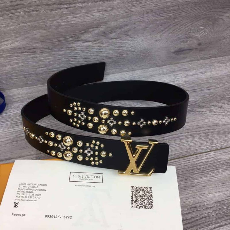 LOUIS VUITTON CALF LEATHER LV ICONIC 35MM BELT ¨C B122 - Image 3