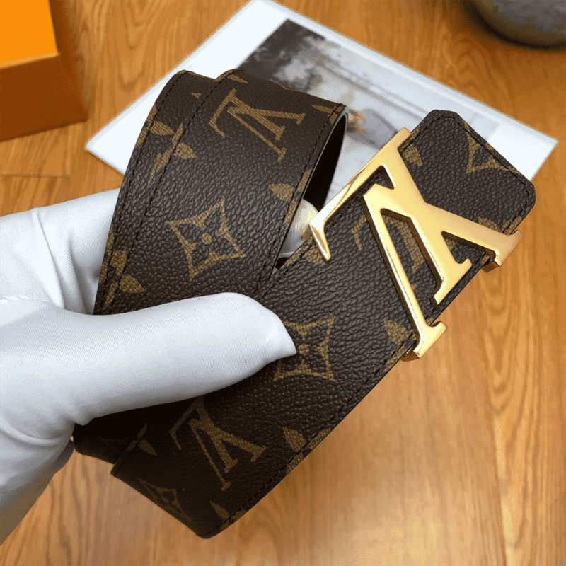 LOUIS VUITTON BELT INITIALES REVERSIBLE MONOGRAM 1W NOIR BLACK/BROWN ¨C B32 - Image 7