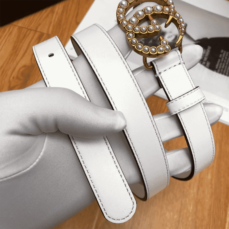 GUCCI PEARL STUDDED GG BELT ¨C B14 - Image 7