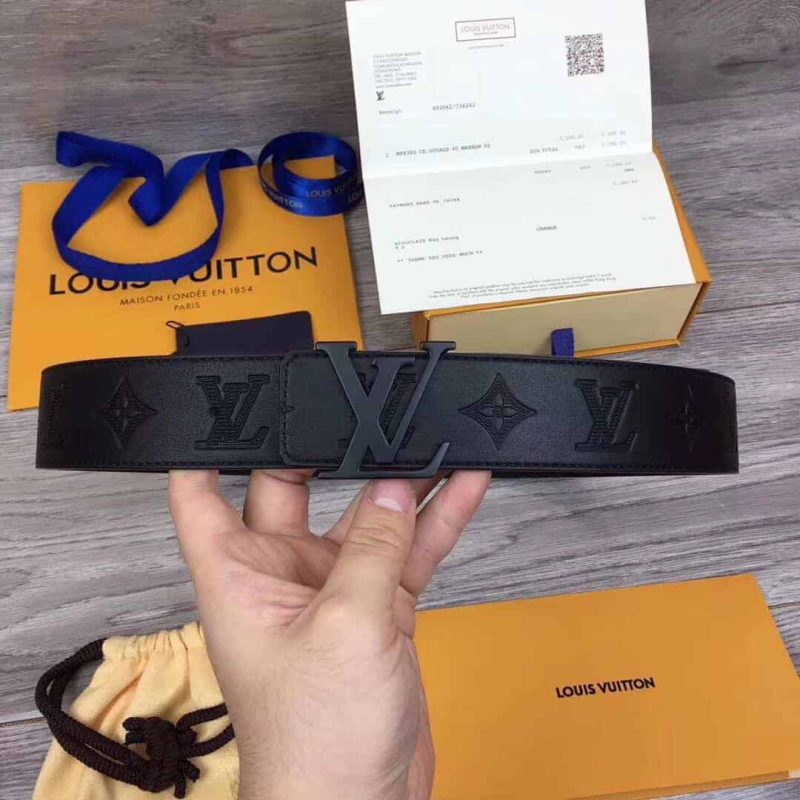 LOUIS VUITTON SHAPE BELT MONOGRAM SHADOW 40 MM BLACK ¨C B113 - Image 8