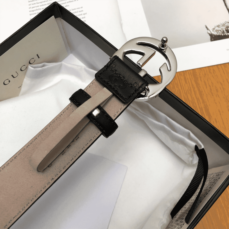 GUCCI INTERLOCKING-G LEATHER BELT ¨C B7 - Image 7