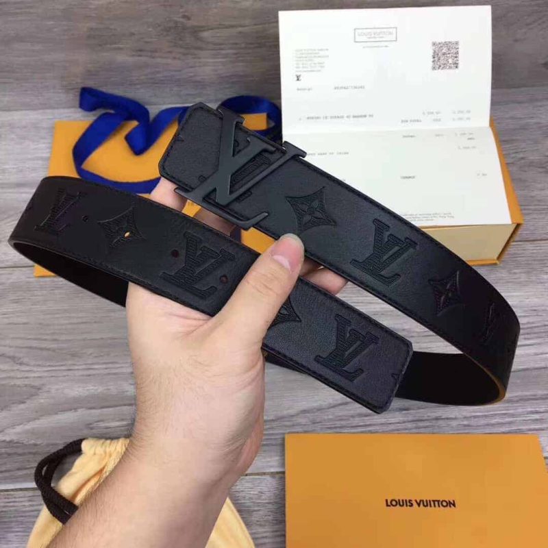 LOUIS VUITTON SHAPE BELT MONOGRAM SHADOW 40 MM BLACK ¨C B113 - Image 4