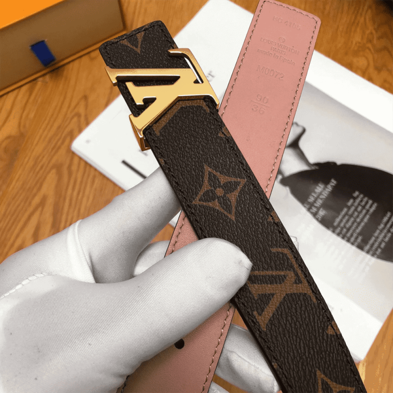 LOUIS VUITTON BELT LV INITIALES REVERSIBLE MONOGRAM ROSE POUDRE ¨C B33 - Image 5