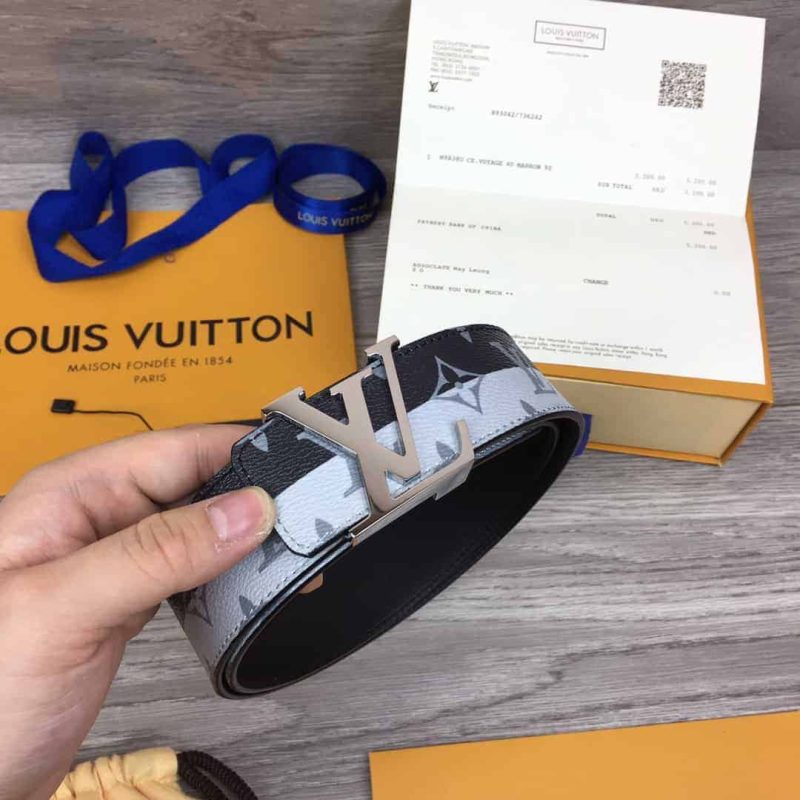 LOUIS VUITTON BELT INITIALES MONOGRAM E.CLIPSE SPLIT OUTDOOR BELT ¨C B98 - Image 5