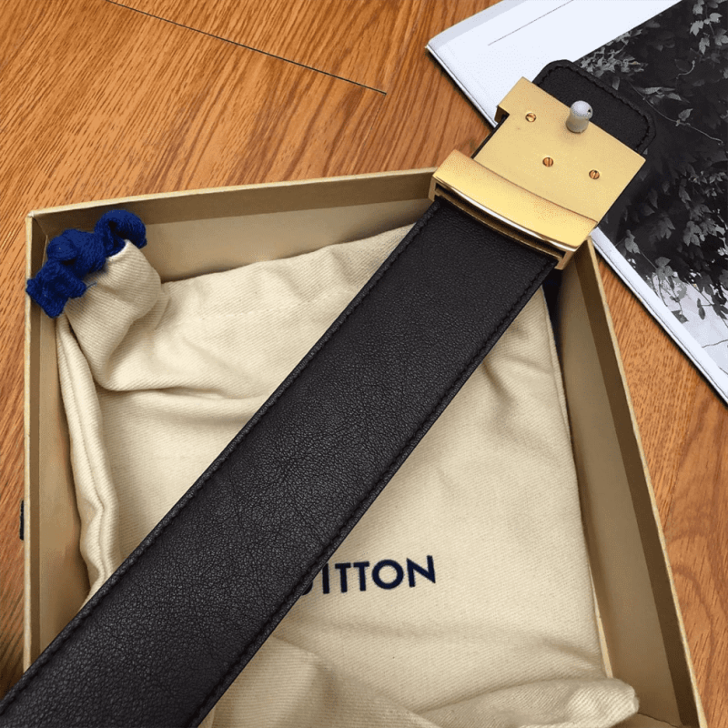 LOUIS VUITTON BELT INITIALES REVERSIBLE MONOGRAM 1W NOIR BLACK/BROWN ¨C B32 - Image 5