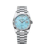 Rolex Day-Date 36mm Platinum Blue Dial Oyster 128239