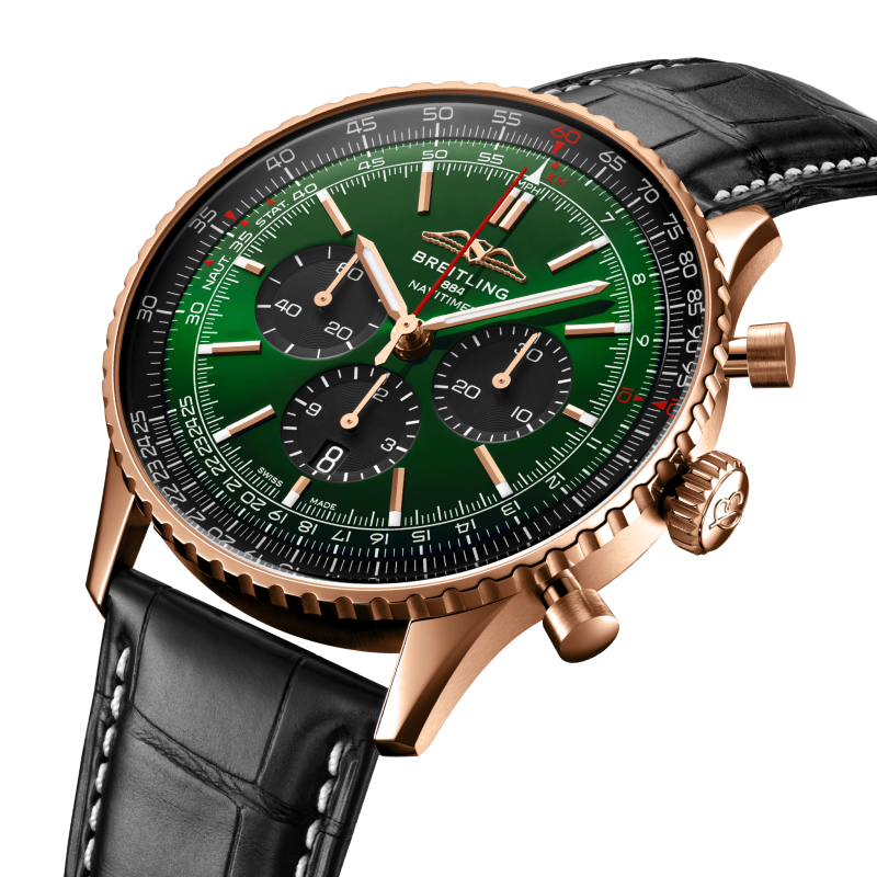 Breitling Navitimer B01 Chronograph 46, 18k Red Gold, Ref# RB0137241L1P1, Unworn 2024 - Image 2