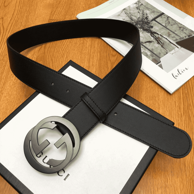 GUCCI INTERLOCKING-G LEATHER BELT ¨C B12 - Image 3