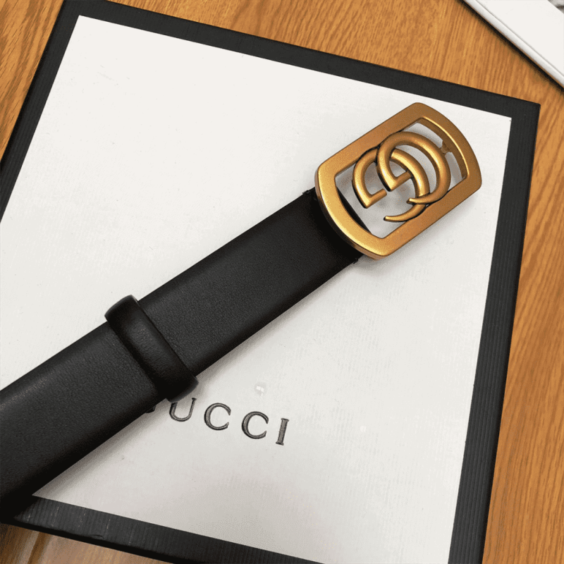 GUCCI BELT WITH FRAMED DOUBLE G BUCKLE ¨C B8 - Image 3