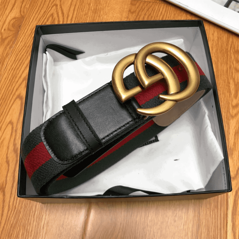 GUCCI GG BELT CUIR GREEN/RED LEATHER NE.RO ¨C B013 - Image 3