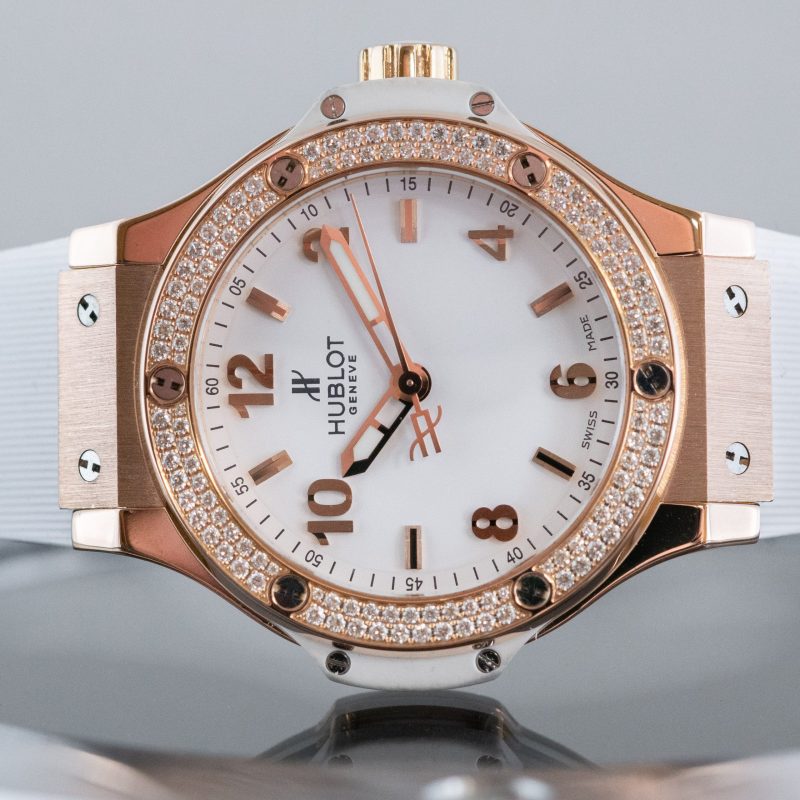 Hublot Big Bang, Gold White Diamonds, 38 mm, Ref# 361.PE.2010.RW.1104 - Image 4