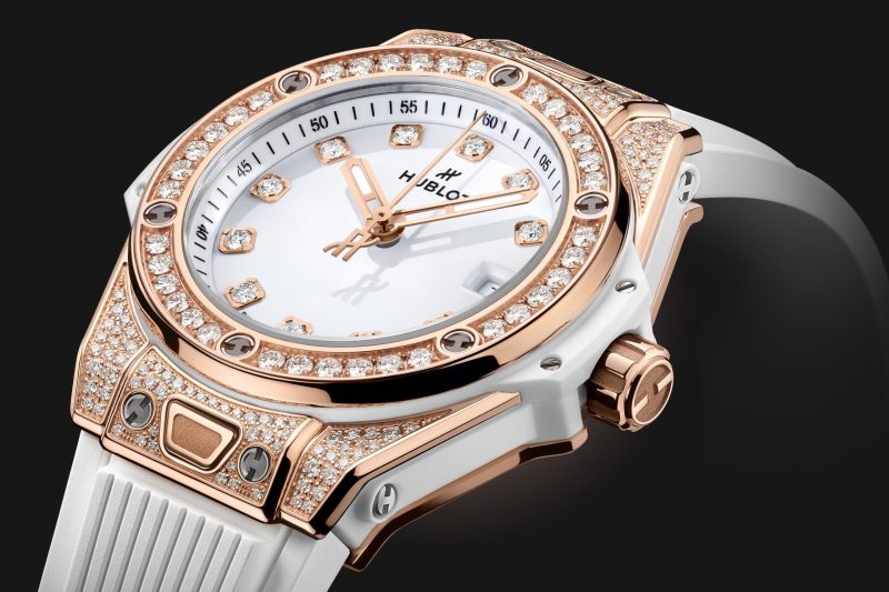 Hublot Big Bang ONE CLICK KING GOLD WHITE PAV¨¦ Ref# 485.OE.2210.RW.1604 - Image 5