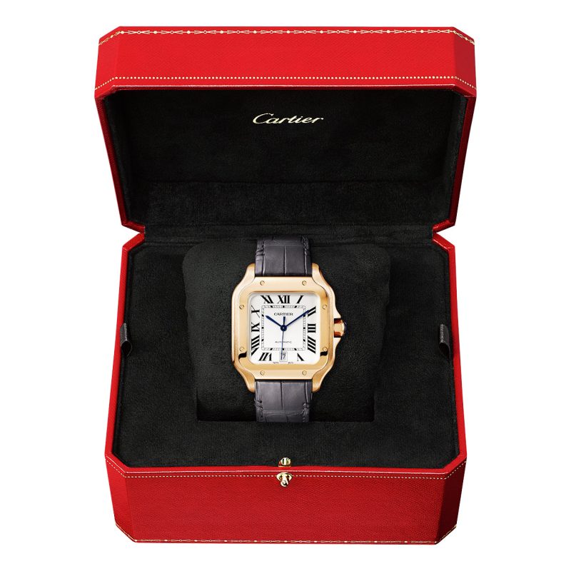 Santos de Cartier Large Automatic 18ct Rose Gold Watch - Image 2