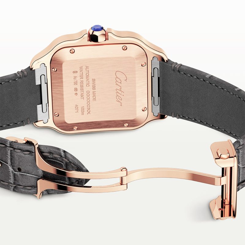Santos de Cartier Large Automatic 18ct Rose Gold Watch - Image 3