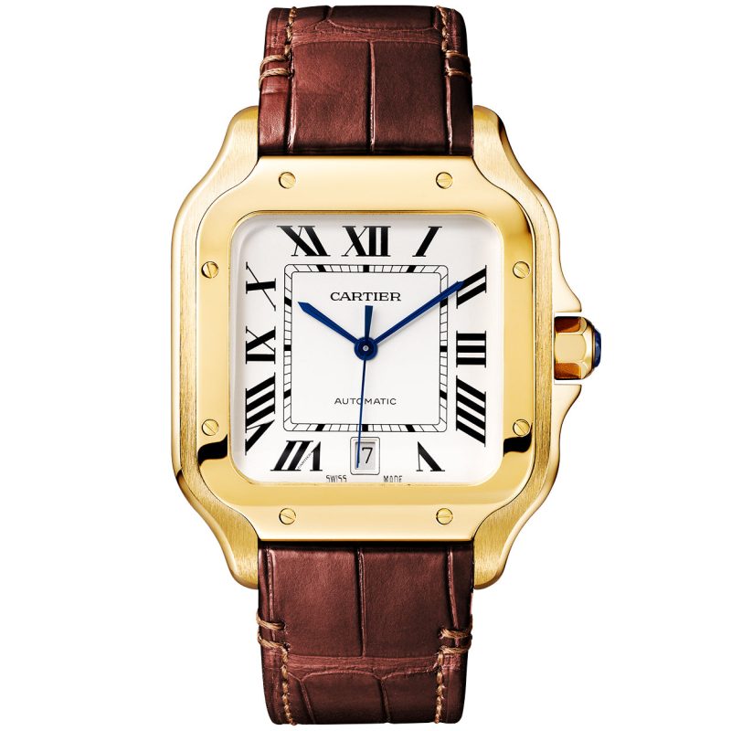 Santos de Cartier Large Automatic 18ct Yellow Gold Bracelet Watch - Image 2