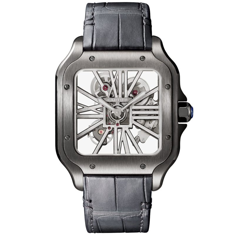 Santos de Cartier Large Skeleton Black ADLC Men¡¯s Watch