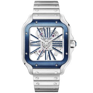 Santos de Cartier Large Skeleton/Blue Dial Men¡¯s Watch