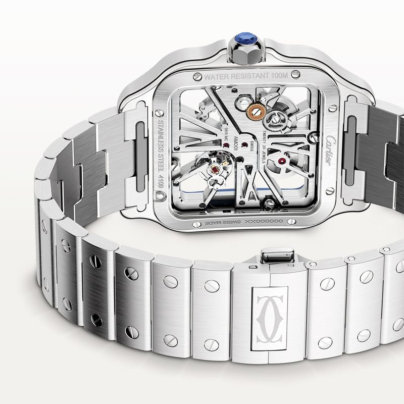 Santos de Cartier Large Skeleton/Blue Dial Men¡¯s Watch - Image 3