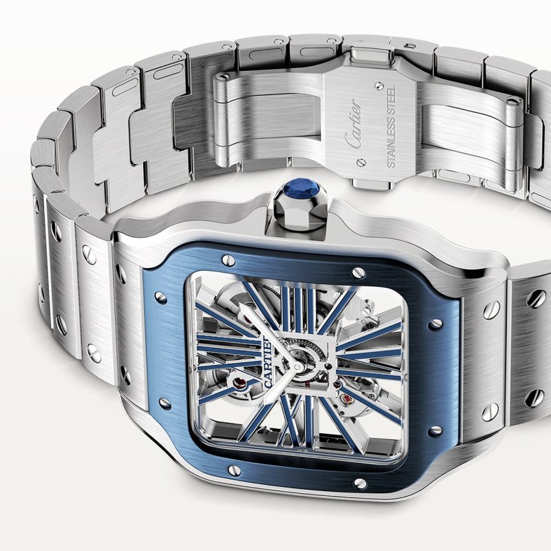 Santos de Cartier Large Skeleton/Blue Dial Men¡¯s Watch - Image 2