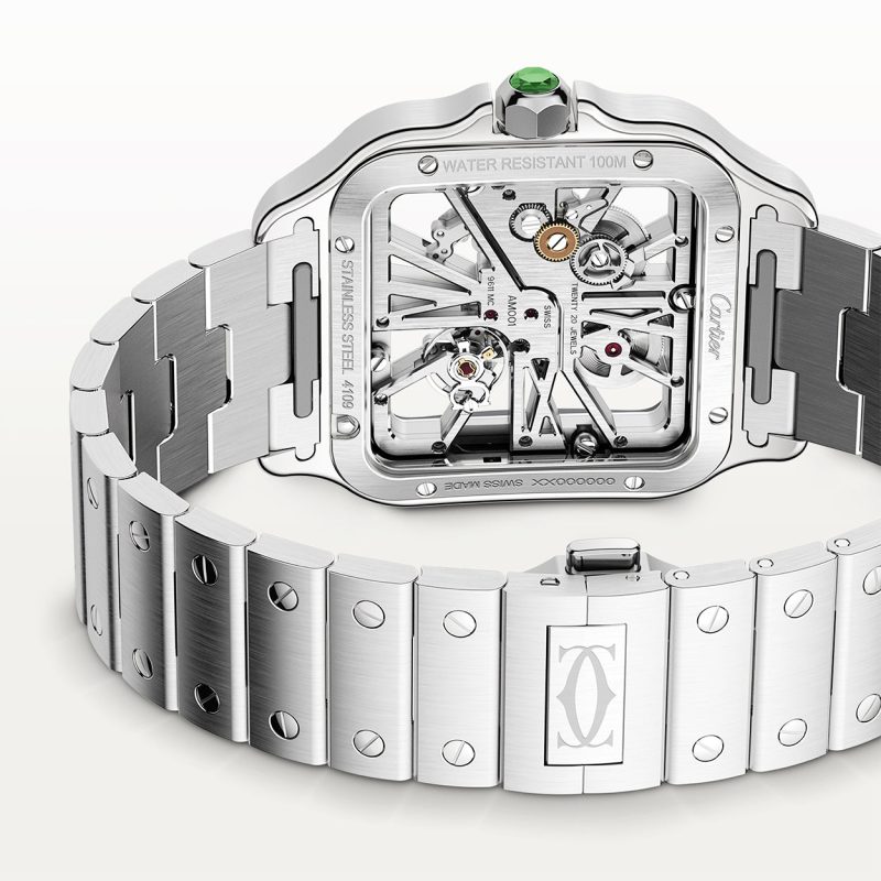 Santos de Cartier Large Skeleton/Green Dial Men¡¯s Watch - Image 3