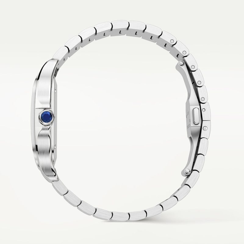 Santos de Cartier Medium Blue Dial Automatic Bracelet/Strap Watch - Image 3