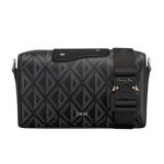 DIOR LINGOT 22 BAG BLACK CD DIAMOND CANVAS – DR014