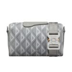 DIOR LINGOT 22 BAG GRAY CD DIAMOND CANVAS – DR013