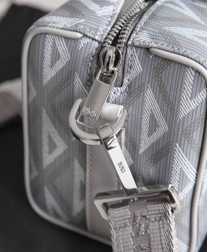 DIOR LINGOT 22 BAG GRAY CD DIAMOND CANVAS – DR013 - Image 5
