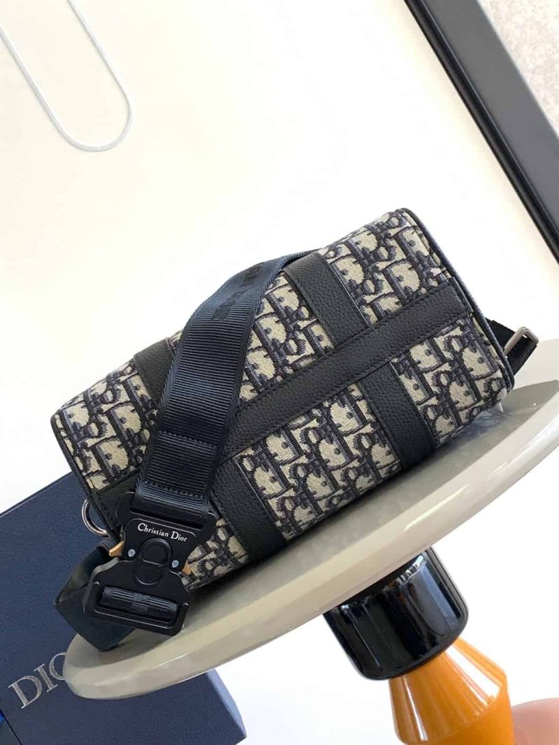 DIOR LINGOT 26 BAG BEGIN AND BLACK DIOR OBLIQUE JACQUARD – DR015 - Image 4
