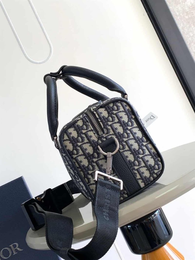 DIOR LINGOT 26 BAG BEGIN AND BLACK DIOR OBLIQUE JACQUARD – DR015 - Image 5