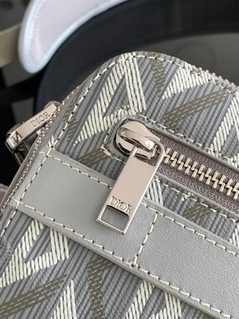 DIOR SAFARI BAG WITH STRAP CD DIAMOND CANVAS  – DR019 - Image 7